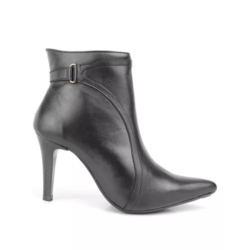 Bota Feminina Couro Legítimo Modelo Cano Curto Bic... - Loja Miuzzi