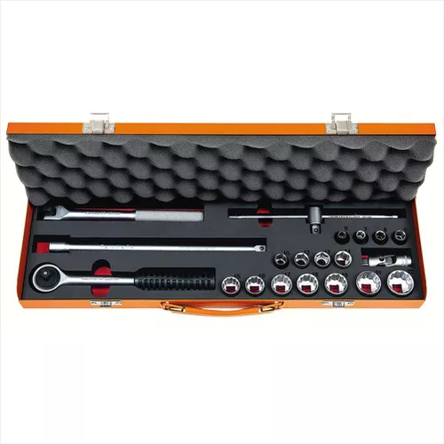 Jogo De Soquete Estriado/sextavado Crv Curto 6 à 22mm 448164... - Mabore