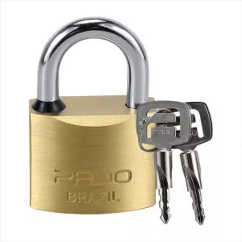Cadeado Latão Lt-t50mm Com Chave Tetra Pado - Mabore