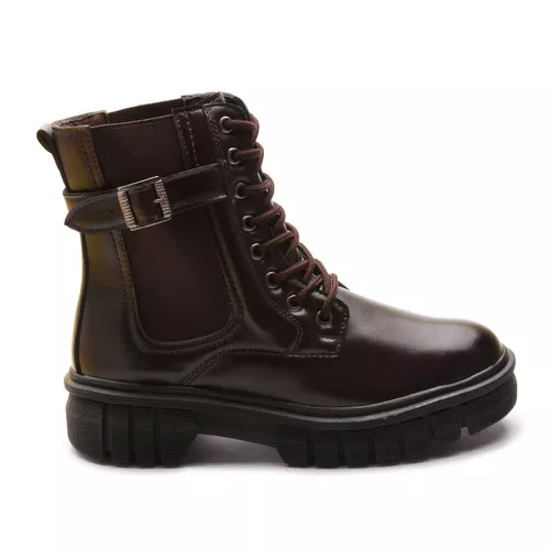 Bota Coturno Molly Feminina Angel Cano Curto com E... - MOLLY