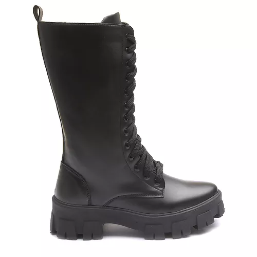 Bota Molly Montaria Feminino com Atacador Preto - ... - MOLLY