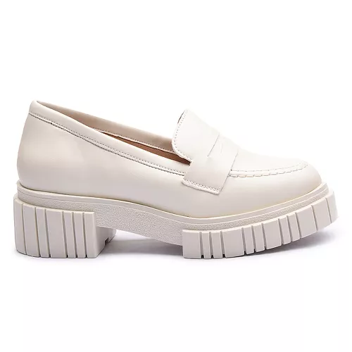 Mocassim Molly Feminino Tratorado Off White - 0547... - MOLLY