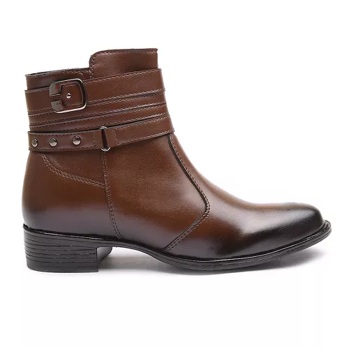 Bota Molly Feminino Cano Médio Capuccino - 0553-CA... - MOLLY