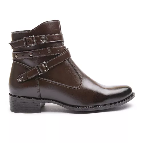Bota Molly Feminino Cano Médio Café - 0552-CAFÉ - MOLLY