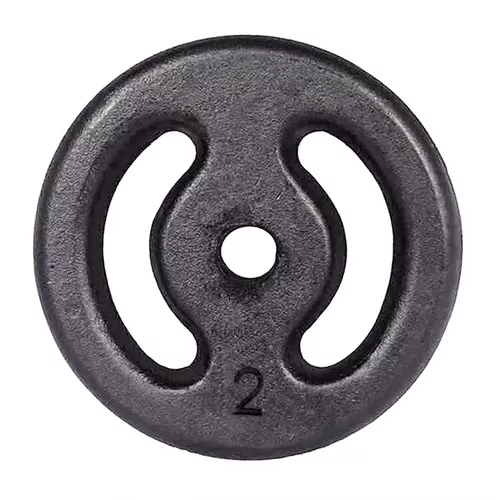 Anilha de Ferro Fundido Vazada 2kg - Naturalfitnes... - Natural Fitness