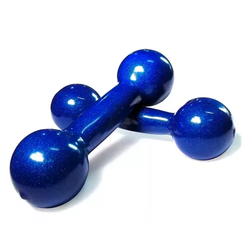 Par de Halter Emborrachado - 4kg - 400956 - Natural Fitness