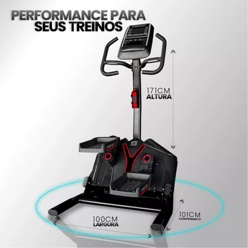 Elíptico Horizontal Simulador Lateral - 701 - Natural Fitness