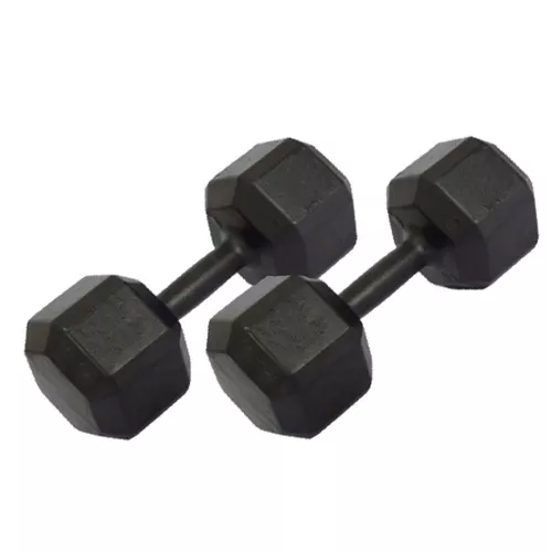 Par de Dumbbell Sextavado Pintado - 28kg - 243 - Natural Fitness