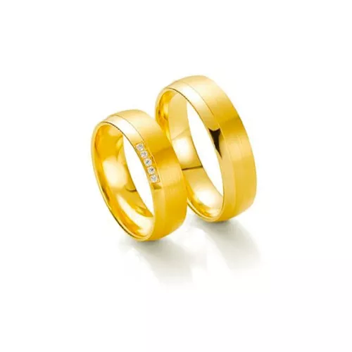 Par de Alianças RIGA em Ouro 18k - NORTHOFF - Sonhos em Ouro 18k!
