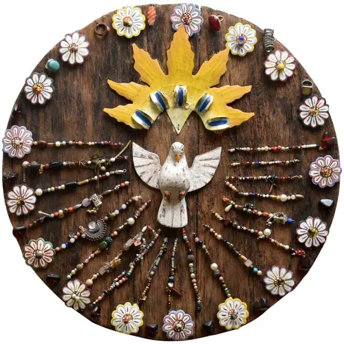 Divino Espírito Santo Mandala - Bijuterias D. 67 c... - OFICINA DE AGOSTO