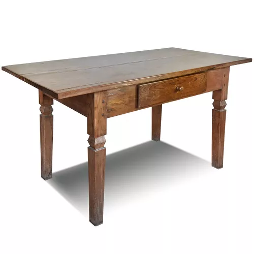 Mesa Antiga Restaurada - Uma Gaveta II - MG0000 - OFICINA DE AGOSTO
