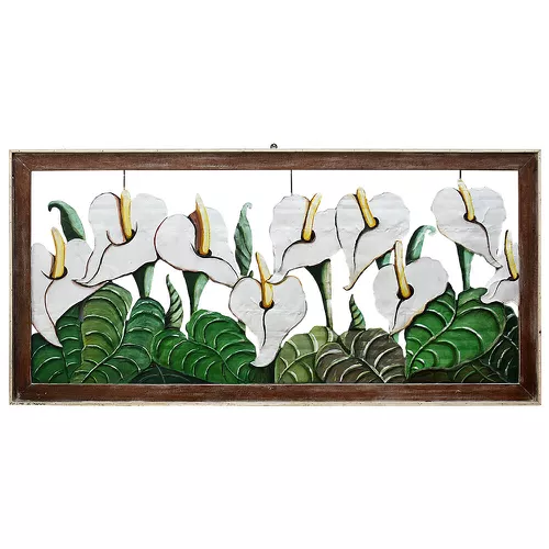 Quadro Vazado Grande de Copos de Leite - 201000000... - OFICINA DE AGOSTO