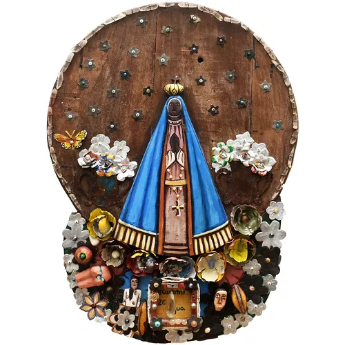 Painel Talha Arredondada Nossa Senhora - 20100000... - OFICINA DE AGOSTO