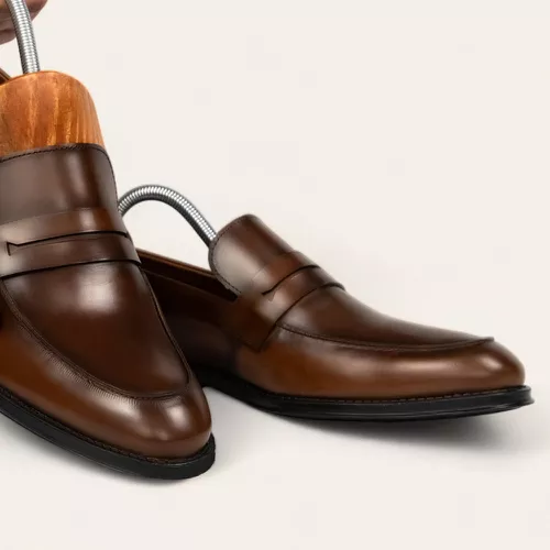 Sapato Social Penny Loafer Damasco