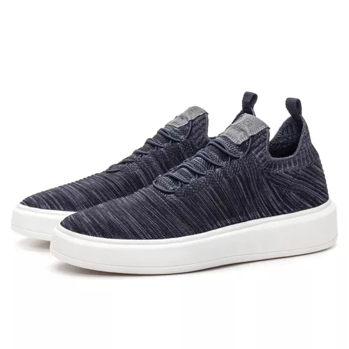 Tênis Knit Dylan Azul Mescla - Coronello