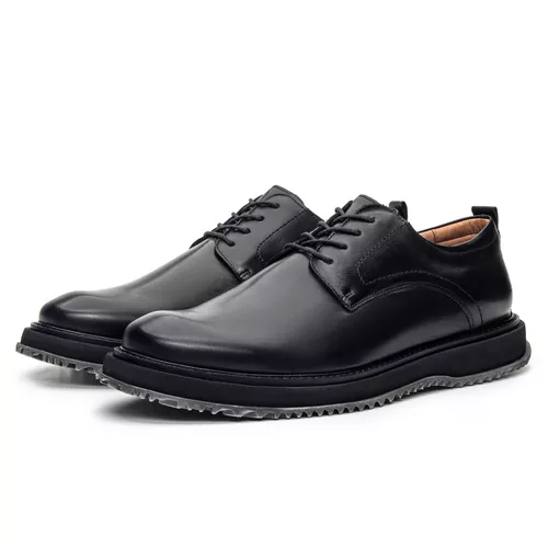 Sapato Derby Henry em Couro Preto - Coronello