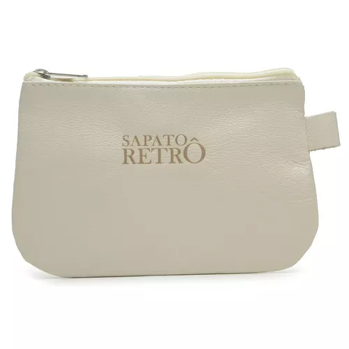 Bolsa de Mão em Couro Legítimo - Off White