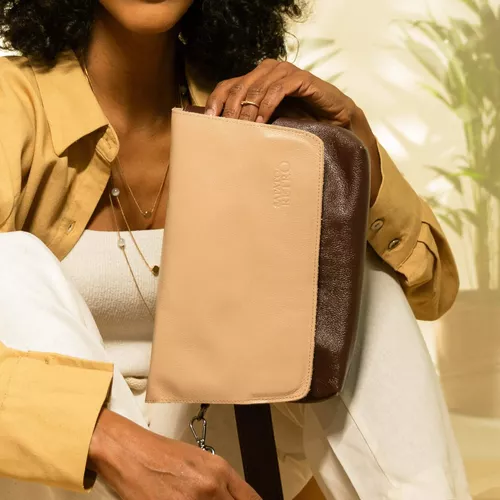 Bolsa RetrÔ - MOÓCA - Madeira e Nude