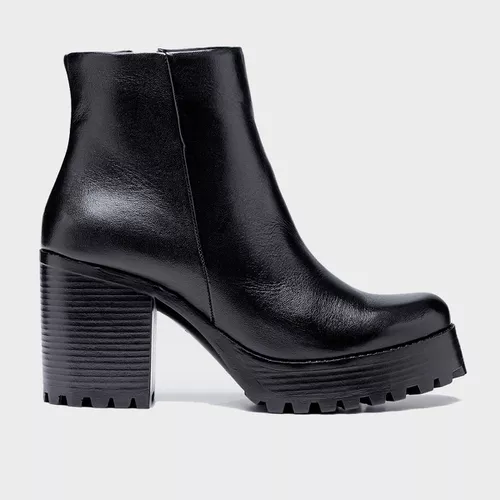 Bota Coturno LORENA Plataforma Salto tratorado Pre... - SBSHOES