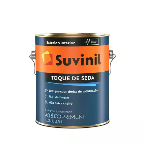 TINTA 3,6LT ACRILICO TOQUE DE SEDA ACETINADO BRANCO NEVE SUVINIL