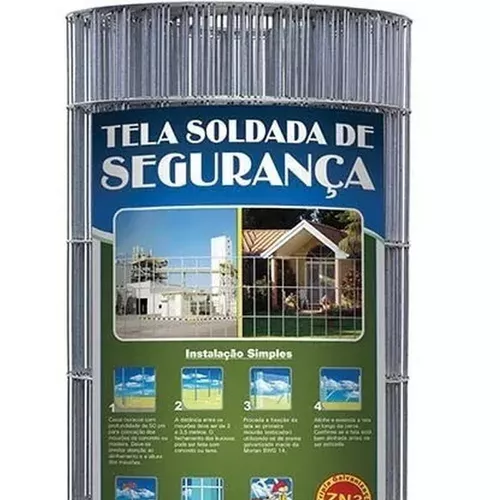 TELA SOLDADA FIO 2,3MM 1,50X25MT FURO 5X10CM