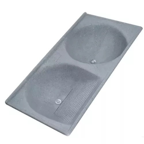 TANQUE MÁRMORE SINTÉTICO 1,40X0,65 CINZA REAL DECORALITA