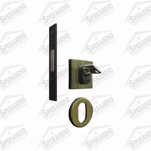 FECHADURA STAM ROS.1006 QUADRADA AUXILIAR ESCOVADO