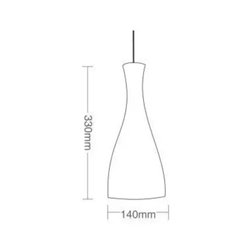 PENDENTE TD 1003 E-27 FOSCO BRANCO TASCHIBRA