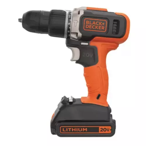 PARAFUSADEIRA BLACK & DECKER 20V VVR COM MALETA COM 1 BATERIA BCD704C1-BR