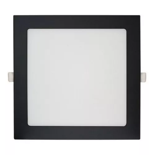 LUMINÁRIA LED PRETO QUADRADA EMBUTIR 18W 3000K 21,8CM BLUMENAU