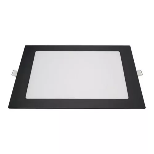 LUMINÁRIA LED PRETO QUADRADA EMBUTIR 18W 3000K 21,8CM BLUMENAU