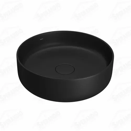 CUBA DECA REDONDA APOIO 40 CM EBANO FOSCO