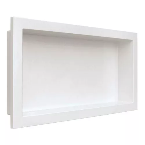 NICHO MÁRMORE SINTÉTICO DURAFORT FUNDO LISO BRANCO