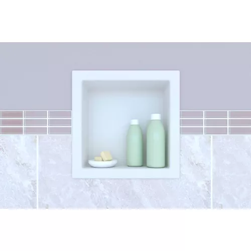NICHO MÁRMORE SINTÉTICO DURAFORT FUNDO LISO BRANCO