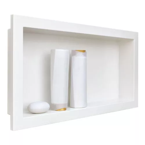 NICHO MÁRMORE SINTÉTICO DURAFORT FUNDO LISO BRANCO