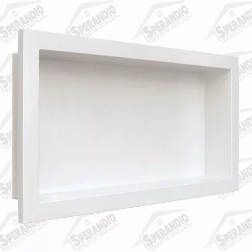 NICHO MÁRMORE SINTÉTICO DURAFORT FUNDO LISO BRANCO