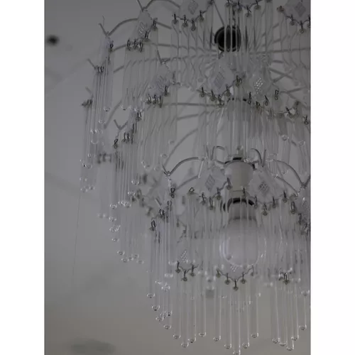 LUSTRE ARANHA 220 AMPOLAS BRANCO PARA 3 LÂMPADAS JOTA LSPR04