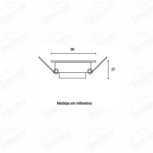 SPOT LED QUADRADO 6W 4100K