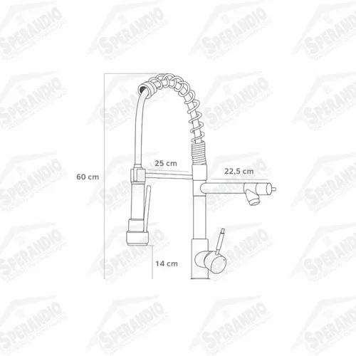 TORNEIRA MISTURADOR MONOCOMANDO GOURMET 2087 - PEROLA
