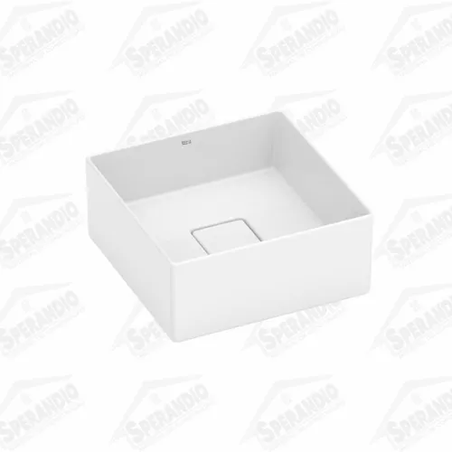 CUBA APOIO 300X300MM T3 QUADRADA BRANCO - ROCA 