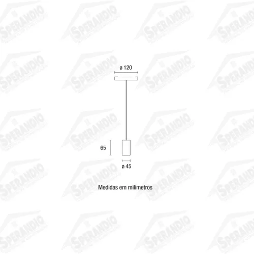 PENDENTE VINTAGE ALUM. LISO CABO PP PRETO 1XE27 - 1,5M PRETO - BLUMENAU