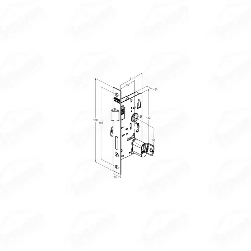 FECHADURA EXTERNA 803/10 ESP.ANTIQUE E-COAT EXTERNA - STAM