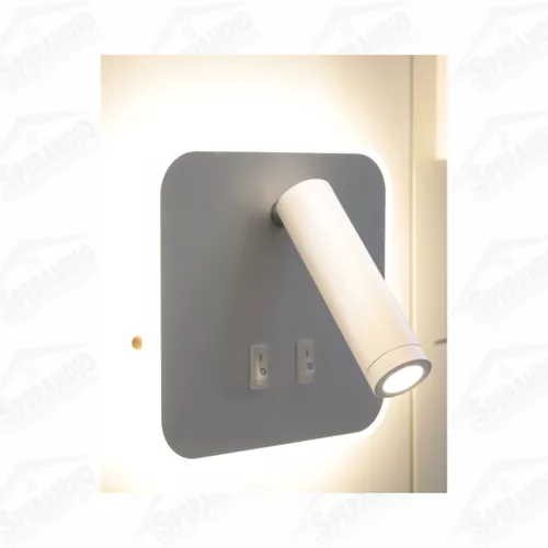ARANDELA LED ACKER 10W 3000K IP20 ASTRALED - BRANCO 