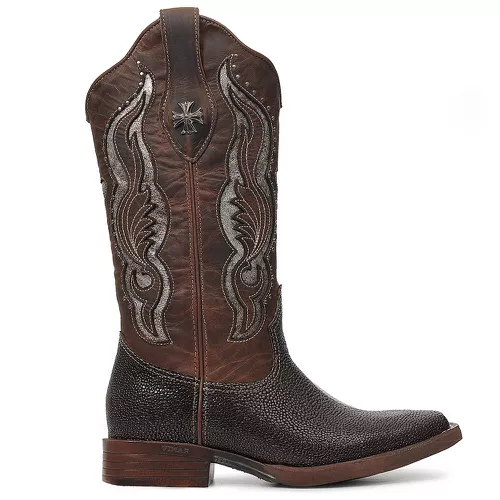 Bota Western Feminina Vimar Boots 13234 Arraia Internacional Preta