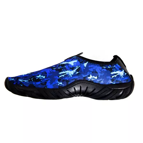 Sapatilha Aquática Esporte Náutico Neoprene Azul - Top Franca Shoes | Calçados Confortáveis em Couro