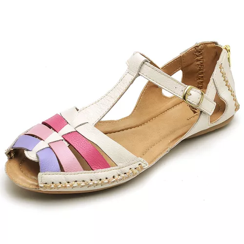Sandalia Sapatilha Feminino Top Franca Shoes Molec... - Top Franca Shoes | Calçados Confortáveis em Couro