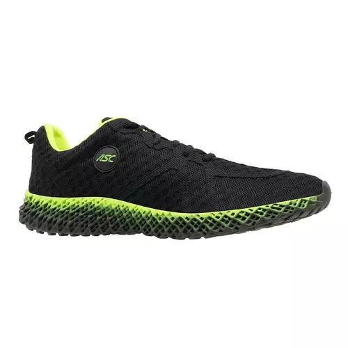 Tênis Ascension Ghost Preto e Verde - Top Franca Shoes | Calçados Confortáveis em Couro