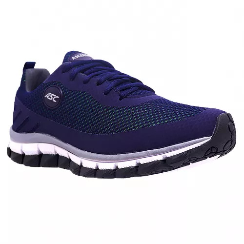Tênis Ascension LEGE Total Marinho e Verde - Top Franca Shoes | Calçados Confortáveis em Couro