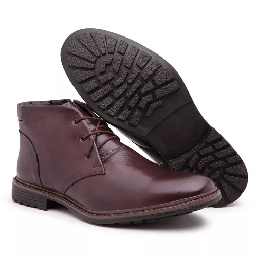 Sapato Bota Social Casual Masculino Top Franca Sho... - Top Franca Shoes | Calçados Confortáveis em Couro