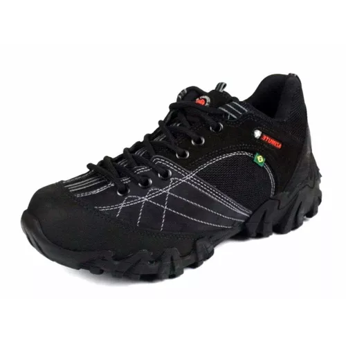 Tenis Coturno Adventure Azimute Brasil Preto - Top Franca Shoes | Calçados Confortáveis em Couro